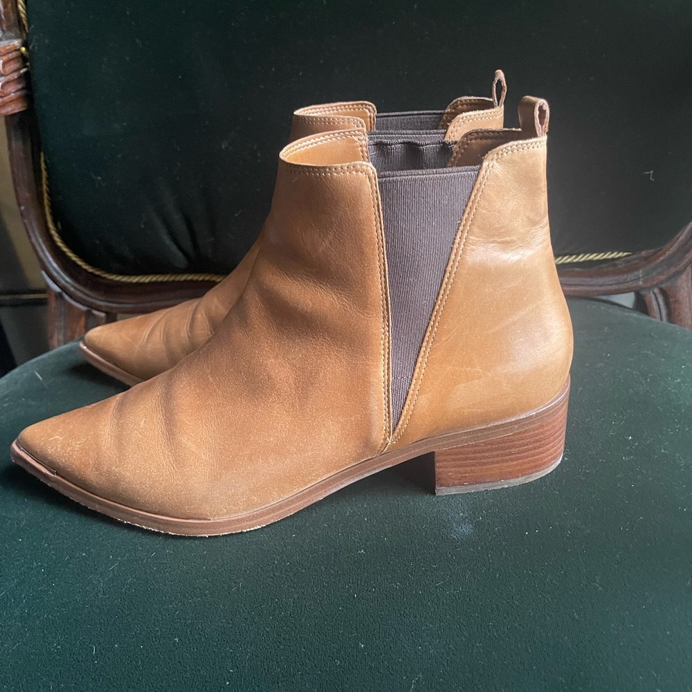 Marc Fisher Leather Ankle Boots
